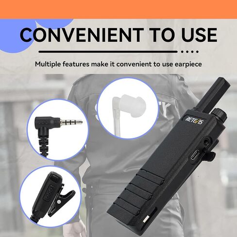 Retevis RT22P Walkie Talkies Long Range, New Version of RT22(2.0), Portable FRS Two-Way Radios, Mini, VOX, 1620mAh Battery, Compact 2 Way Radio for Commercial School Restaurant Retail(10 Pack) in Saudi Arabia