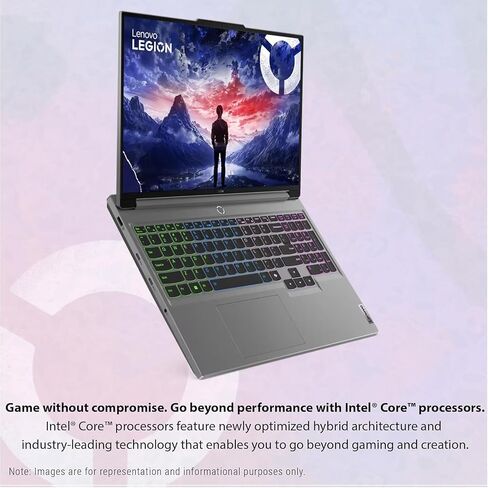 Lenovo أحدث Legion 16 بوصة WQXGA i9 RTX 4060 كمبيوتر محمول للألعاب، 16 بوصة WQXGA 2560 * 1600 165 هرتز، Intel i9-14900HX، NVIDIA GeForce RTX 4060، 64 جيجابايت DDR5 RAM، 4 تيرابايت SSD، W11P، مع حزمة SSD خارجية ADATA 512 in Kuwait