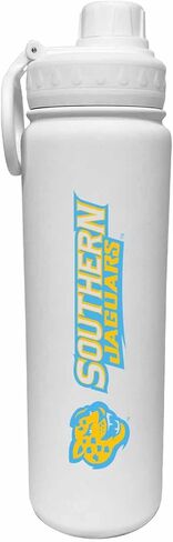 Campus Colors NCAA Stainless Steel Water Bottle - Twist on Cap - 24 oz - Carry Clip - Keeps Your Drinks Hot or Cold for Hours (Ole Miss Rebels - Blue) in Saudi Arabia