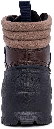 حذاء NAUTICA الرجالي ذو الرقبة البطة المقاوم للماء معزول للثلج والمطر - حذاء شتوي برباط - تشانينج (عرض عريض/متوسط) in Kuwait
