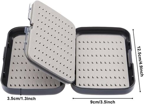 صندوق أدوات صيد الذبابة، صندوق أدوات صيد الذباب مزدوج الجوانب مع فواصل وإكسسوارات صيد الذبابة للصيد في الهواء الطلق in Kuwait