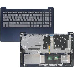 بديل لجهاز Lenovo ideapad 3-15ITL6 3-15ALC6 غطاء علوي علوي لجهاز الكمبيوتر المحمول Palmrest الخلفية لوحة المفاتيح لوحة اللمس جزء التجميع 5CB1B62097 أزرق