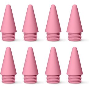 MEKO 8 Pack Replacement Tips for MEKO Fast Charging iPad Pencil ONLY-Pink