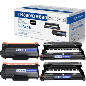 خرطوشة حبر سوداء بديلة TN760 TN760 متوافقة مع طابعات براذر TN760 DCP-L250DW MFC-2710DDW MFC-L2750DW MFC-L2750DWXL HL-L2350DW HL-L2370DW/DWXL HL-2390DW HL-L2395DW TN7 60 2PK