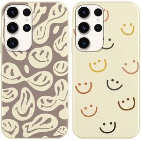 RUMDEY 2 Pack Cute Cheetah Print for Samsung Galaxy A12 4G 6.5" Phone Case,Luxury Leopard Pattern Design Cases Soft Silicone TPU Shockproof Protective Cover for Women Girls-Black & White