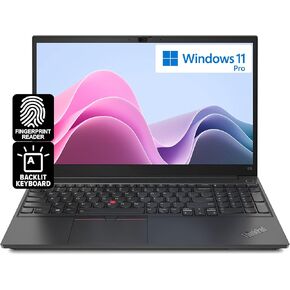Lenovo ThinkPad E15 Gen 2 Business Laptop FHD 15.6" Display, Intel Quad Core i7-1165G7, 32GB RAM, 1TB NVMe, WiFi 6, Fingerprint, Backlit Keyboard, Win 10 Pro - Black