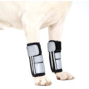 Avont Dog Front Leg Brace, Wrist Compression Wrap Sleeve, Protects Wounds Prevents Licking Help Recover from Injuries Sprains and Arthritis -2 PCS(S) in Kuwait