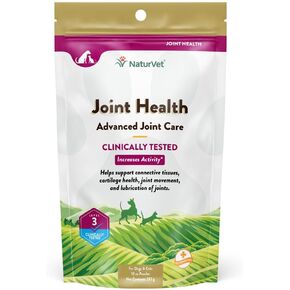 Advanced Care Joint Health Care Soft Chew Supplement for Dogs and Cats, Clinically Tested, Lubricates Joints, Maintains Cartilage, Maintains Joint Flexibility, Made by NaturVet