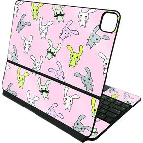 MightySkins Glossy Glitter Skin Compatible with Apple Magic Keyboard for iPad Pro 12.9" (3rd-6th Generation) - Ocean Friends | Protective, Durable High-Gloss Glitter Finish | Made in The USA