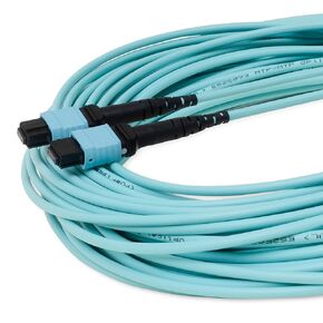 trueCABLE MTP/MPO Elite OM4 MM 12F Unpinned (F) Type B Polarity Plenum (OFNP) LOMMF UL Listed Fiber Patch Cable, 3m (9.84ft), 1pc