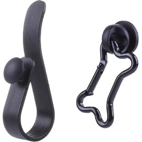 Insert Unique Hook Set Accessory for Bogg Bags,Buckle with Bone Spring Keychain Carabiner and Hook Charm for Rubber Tote Bag