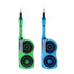 2 Pack Fiber Optic Cleaner Tools Cleaning Pen for MPO/MTP Connector - Optical Connector Cleaner Over 600 Cleans Fiber Endface Cleans & Optical Connector Cleans(Blue & Green)