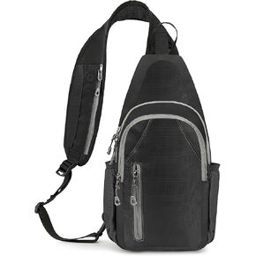 MIYCOO Sling Bag Crossbody Sling Backpack Shoulder Bag for Men Women - Waterproof Chest Bag - Travel Hiking Daypack Grey in Kuwait