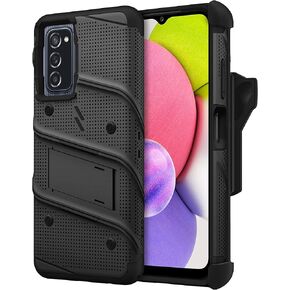 مجموعة ZIZO Bolt Bundle لجراب Galaxy A03s مع واقي شاشة وحامل وحامل - أسود in Kuwait