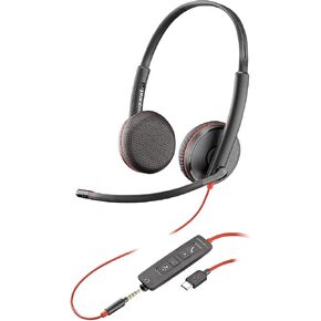 Plantronics Blackwire 3225 USB-C Headset, On-Ear Mono Headset, Wired