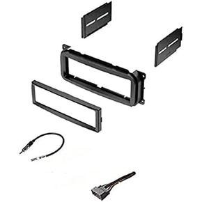 Single Din Car Stereo Kit, Wire Harness, Antenna Adapter for Dodge: 2002-2007 Caravan, 02-04 Dakota, 02-03 Durango, 02-05 Intrepid, 02-06 Neon, 02-06 Stratus