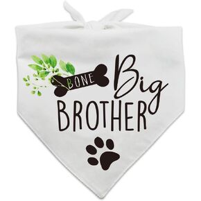 Big Brother Pregnancy Announcement Dog Bandana, Gender Reveal Photo Prop, Pet Scarf Accessories,Pet Scarves for Dog Lovers