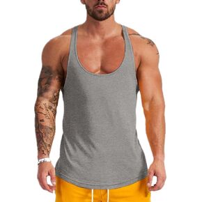 Muscle Killer 3 Pack Men's Bodybuilding Stringer Tank Tops Y-Back Gym Fitness T-Shirts
