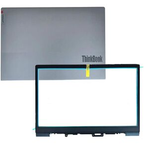 غطاء خلفي LCD بديل للكمبيوتر المحمول مع إطار أمامي لجهاز Lenovo ThinkBook 14 G2 G3 ITL are 5CB1B02549 5CB1K18593 5H50S28991 (غطاء خلفي LCD مع إطار أمامي)