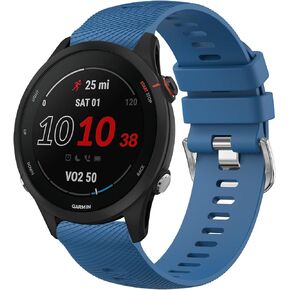 Meliya Bands Compatible with Garmin Forerunner 255 Watch Band, Garmin Forerunner 265 Watch Band Women Men, Soft Silicone Sport Replacement Strap for Garmin Forerunner 255/255 Music, Forerunner 265, Venu 3, Venu 2, Vivoactive 4 Smart Watch