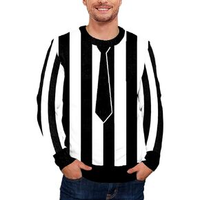 AOBUTE Men Womens Halloween Sweater Skeleton Pumpkin Unisex Adult Pullover Tops