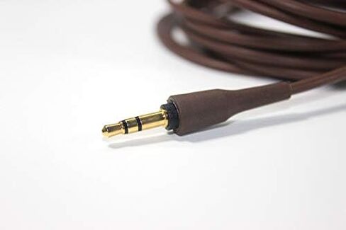 استبدال سلك تمديد كابل الصوت ATH-MSR7 متوافق مع Audio Technica ATH-MSR7GM ATH-SR5NBW ATH-SR5BT Sony MUC-S12SM1 MDR-1A سماعة رأس (شكل بني على شكل L) in Kuwait