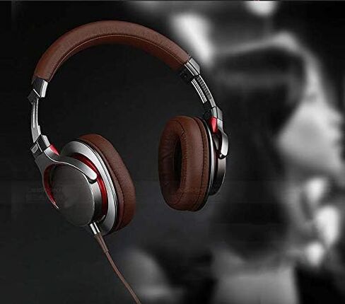 استبدال سلك تمديد كابل الصوت ATH-MSR7 متوافق مع Audio Technica ATH-MSR7GM ATH-SR5NBW ATH-SR5BT Sony MUC-S12SM1 MDR-1A سماعة رأس (شكل بني على شكل L) in Kuwait