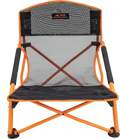 كراسي تخييم النخبة لتسلق الجبال من ALPS للبالغين ذوي الأذرع، شبكة نايلون رائعة فوق إطار معدني مطلي بالمسحوق، تصميم مدمج قابل للطي وحقيبة حمل in Kuwait