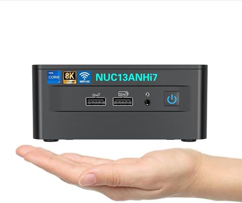 NUC13ANHi7 NUC13 Pro 16GBRAM 512GB SSD Mini PC,for intel nuci7-1360P 12 Core,16 thread Mini Computer,Win 11 Pro Mini Computers, Up to 5 GHz Turbo,NVMe SSD DDR4,WiFi 6E,BT 5.3,8K Support,USB 3.2,Gaming in Kuwait