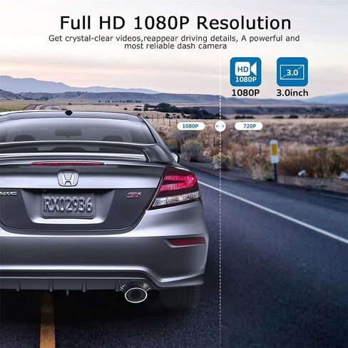 مسجل السيارة، مسجل السيارة الأمامي FHD 1080P، بطاقة 32 جيجابايت، مسجل السيارة للرؤية الليلية الفائقة، مسجل السيارة، تسجيل حلقة WDR، شاشة وقوف السيارات بمستشعر G، مسجل السيارة للكشف عن الحركة in Saudi Arabia