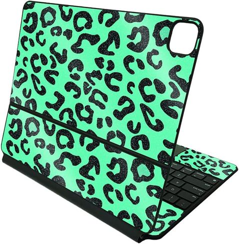 MightySkins Glossy Glitter Skin Compatible with Apple Magic Keyboard for iPad Pro 12.9" (3rd-6th Generation) - Ocean Friends | Protective, Durable High-Gloss Glitter Finish | Made in The USA in Saudi Arabia