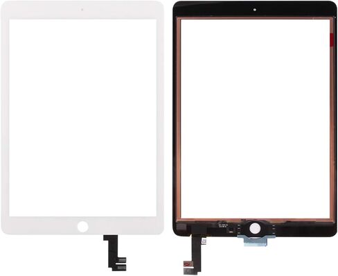 استبدال الشاشة لجهاز iPad Air 2 الجيل الثاني 9.7 A1566 A1567 مجموعة أجزاء إصلاح الزجاج التي تعمل باللمس، (ليست LCD، بدون تعليمات) تشمل الزجاج المقسى (أسود) in Kuwait