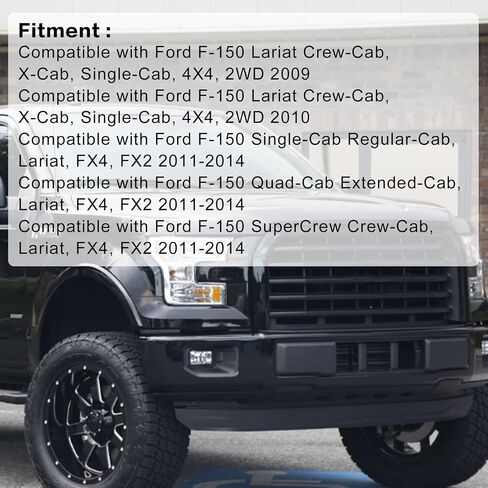 غطاء مقعد بديل من الجلد المثقوب بلون أسمر اللون متوافق مع Ford F150 Lariat 2009 2010 2011 2012 2013 2014 in Kuwait