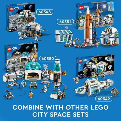 مجموعة بناء LEGO® City Lunar Research Base 60350؛ مجموعة لعب قاعدة القمر للأطفال من سن 7 سنوات in Kuwait