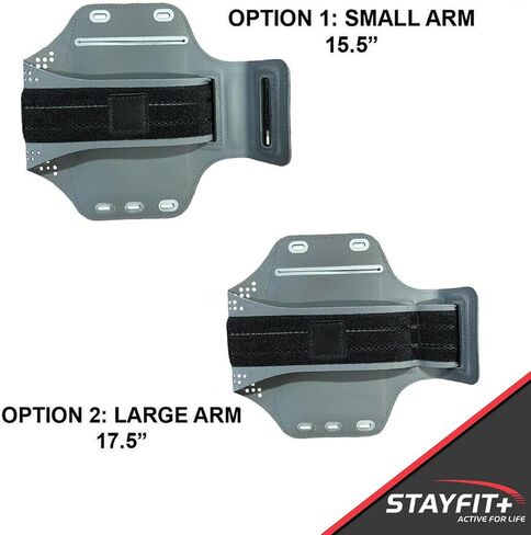 [3 Pack] Runner Phone Armband Cell Phone Holder, Water Resistant Adjustable Lightweight, Compatible iPhone 14/13/12/11/SE/X Samsung S23/S22/S21/S20 Great for Running, Hiking, and Biking (Black/Grey) in Kuwait