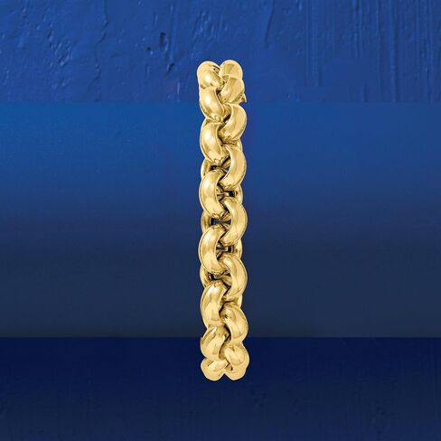 Ross-Simons Italian 14kt Yellow Gold Rolo-Link Bracelet. 7 inches in Saudi Arabia