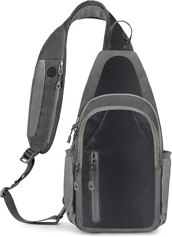 MIYCOO Sling Bag Crossbody Sling Backpack Shoulder Bag for Men Women - Waterproof Chest Bag - Travel Hiking Daypack Grey in Saudi Arabia