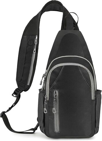 MIYCOO Sling Bag Crossbody Sling Backpack Shoulder Bag for Men Women - Waterproof Chest Bag - Travel Hiking Daypack Grey in Kuwait