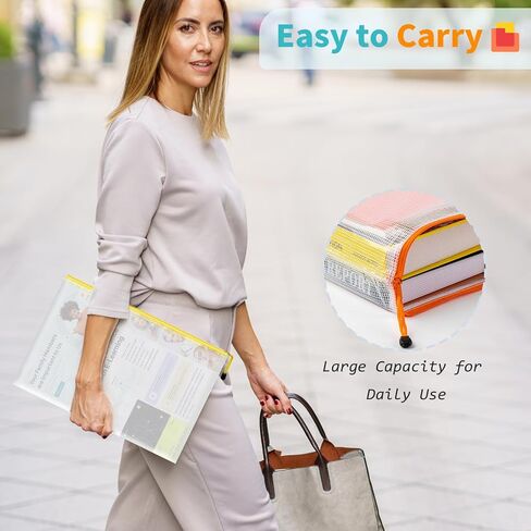 Umriox 48pcs Pencil Pouches, Mesh Bags with Zipper, A6 Size 16 Color Pencil Case Small Zipper Pouch, Zipper Bags, Waterproof Storage Bags for Pencil, School Office and Travel Organization Supplies in Saudi Arabia