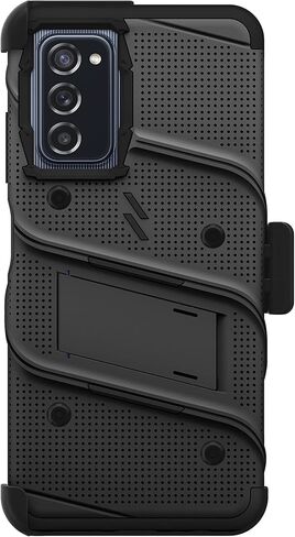 مجموعة ZIZO Bolt Bundle لجراب Galaxy A03s مع واقي شاشة وحامل وحامل - أسود in Kuwait