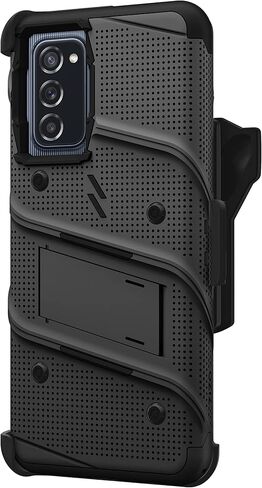 مجموعة ZIZO Bolt Bundle لجراب Galaxy A03s مع واقي شاشة وحامل وحامل - أسود in Kuwait