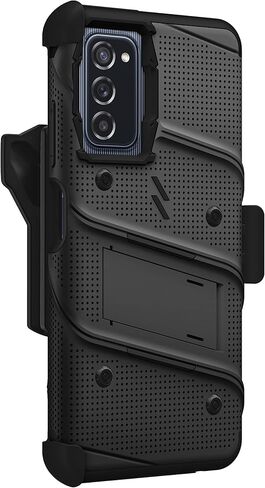 مجموعة ZIZO Bolt Bundle لجراب Galaxy A03s مع واقي شاشة وحامل وحامل - أسود in Kuwait