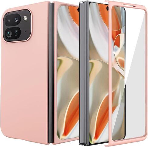 حافظة هاتف Google Pixel-9-Pro قابلة للطي/حافظة هاتف Pixel Fold 2 مع واقي شاشة، غطاء واقٍ صلب شفاف مضاد للاصفرار لهاتف Google Pixel 9Pro Fold 2024 - شفاف كريستالي in Saudi Arabia