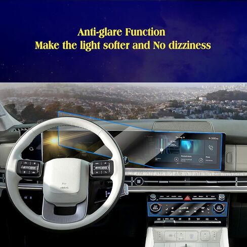 EUEKY 2023 Sportage Screen Protector for 2023 Kia Sportage NQ5 12.3 بوصة شاشة رقمية بانورامية مزدوجة مقوسة متوافقة مع 2023 Kia Sportage SX، SX-Prestige واقي شاشة ناعم in Kuwait