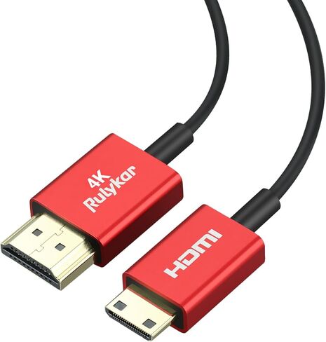 كابل Rulykar قصير 8K HDMI 2.1 بطول 1.0FT/0.3M، سرعة فائقة 48 جيجابت في الثانية، سلك HDMI رفيع للغاية Φ2.5 مم، 8K@60هرتز، 4K@120هرتز، HDR ديناميكي، eARC، متوافق مع GH5S، PS5، شاشة Xbox One، الكمبيوتر الشخصي و اكثر… in Kuwait