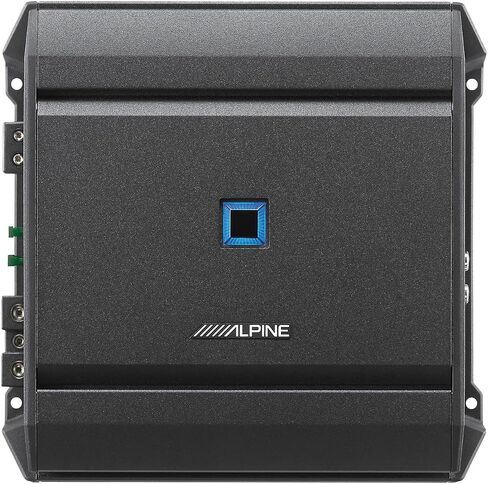 مجموعة Alpine R Series 10 بوصات - حاوية مضخم صوت واحدة من سلسلة R RS-SB10 ذات تحميل سطحي مع مضخم صوت Alpine S Series S-A60M in Saudi Arabia