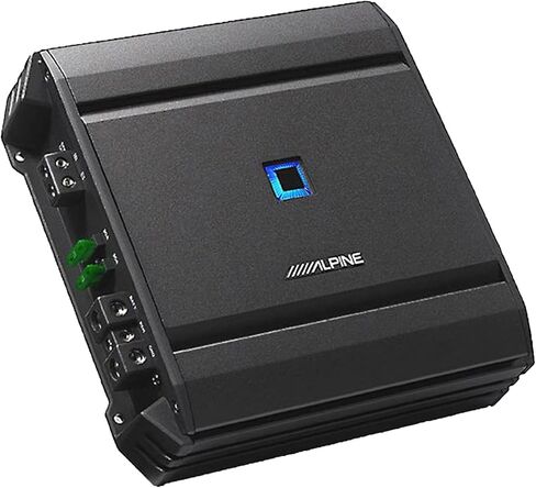 مجموعة Alpine R Series 10 بوصات - حاوية مضخم صوت واحدة من سلسلة R RS-SB10 ذات تحميل سطحي مع مضخم صوت Alpine S Series S-A60M in Saudi Arabia