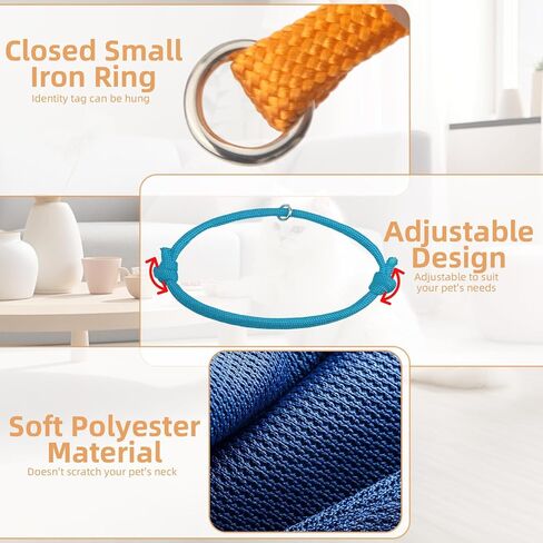 16PCS Puppy Collars Whelping Collars for Puppies, Adjustable Puppy ID Newborn Puppy Collars, Puppy Litter Collars for Small Puppies/Tiny Kitten/Baby Kitten/Newborn Puppy Collars for Small Dogs/Cats in Saudi Arabia