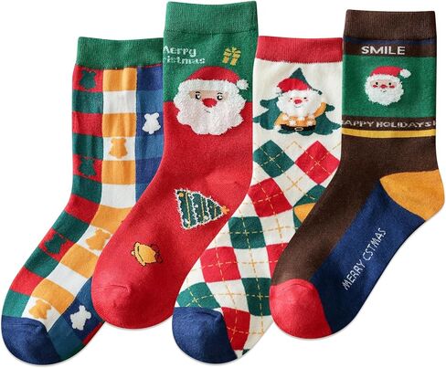 IIG Womens Novelty Cotton Crew Socks Cute Animals Socks Fun Flower Socks (fit women's shoe size 5-9) in Kuwait