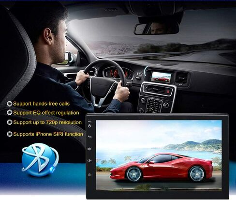 EZoneTronics Android Car Radio,Double Din Navigation Bluetooth Touch Screen Car Multimedia Radio Support Netflix,Mirror Link Play in Kuwait